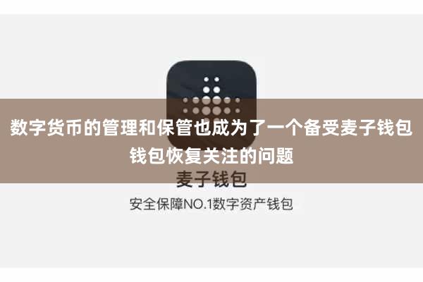 数字货币的管理和保管也成为了一个备受麦子钱包钱包恢复关注的问题