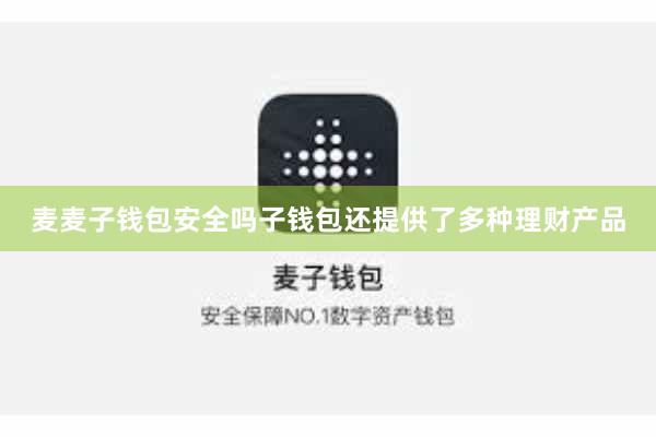 麦麦子钱包安全吗子钱包还提供了多种理财产品