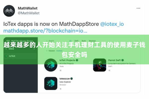 越来越多的人开始关注手机理财工具的使用麦子钱包安全吗